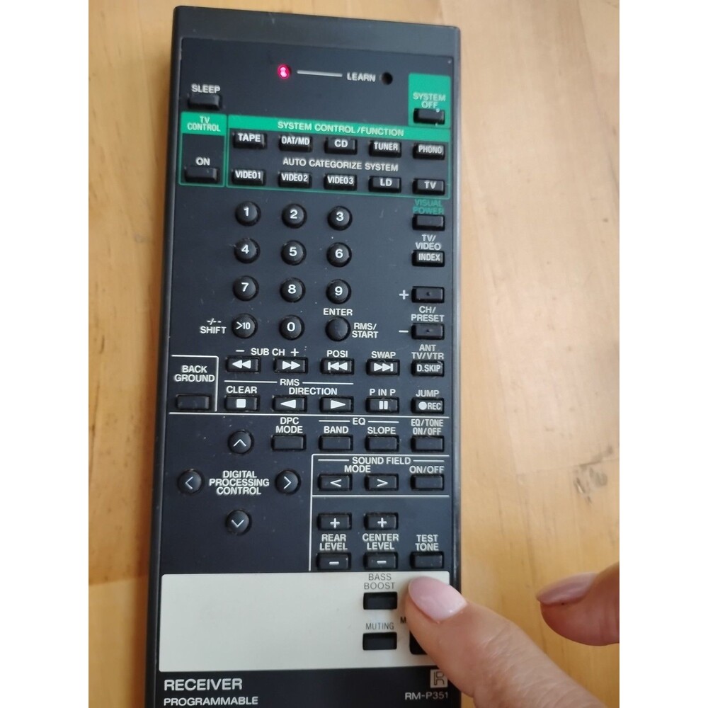 Sony RM-P351 Programmable Receiver Remote Control Black - Picture 8 of 9